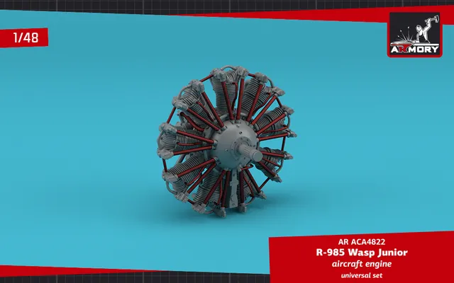 Armory Models R-985 Wasp Junior motor 1/48 resin