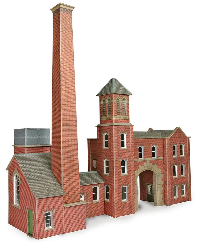 Metcalfe PO284 Kotelna a vjezd papírový model 00/H0