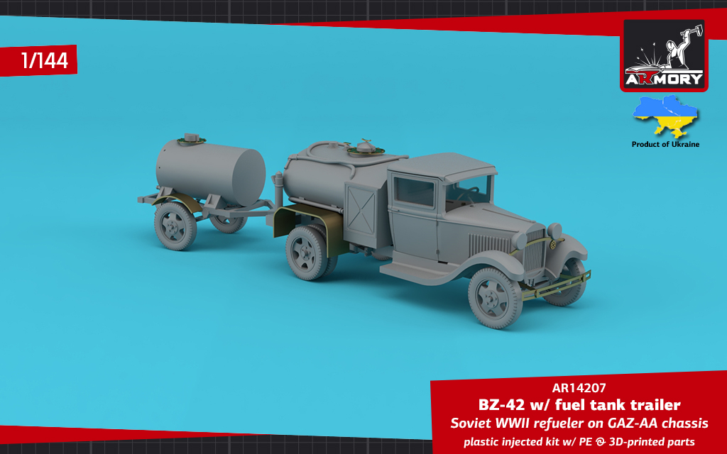 Armory Models BZ-42 cisterna model 1/144 GAZ-AA