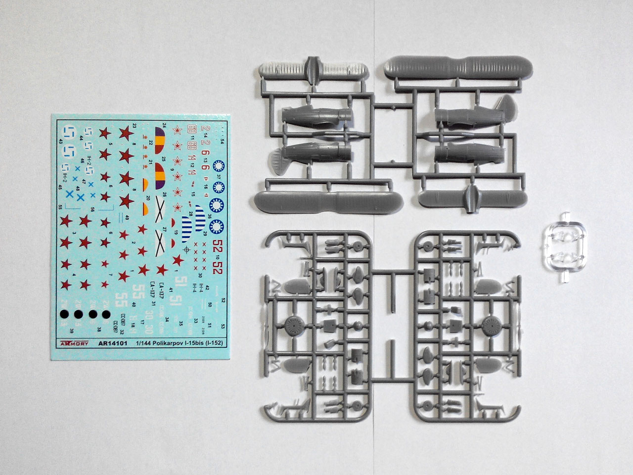 Armory Models Polikarpov I-15bis 1/144 stavebnice letadla