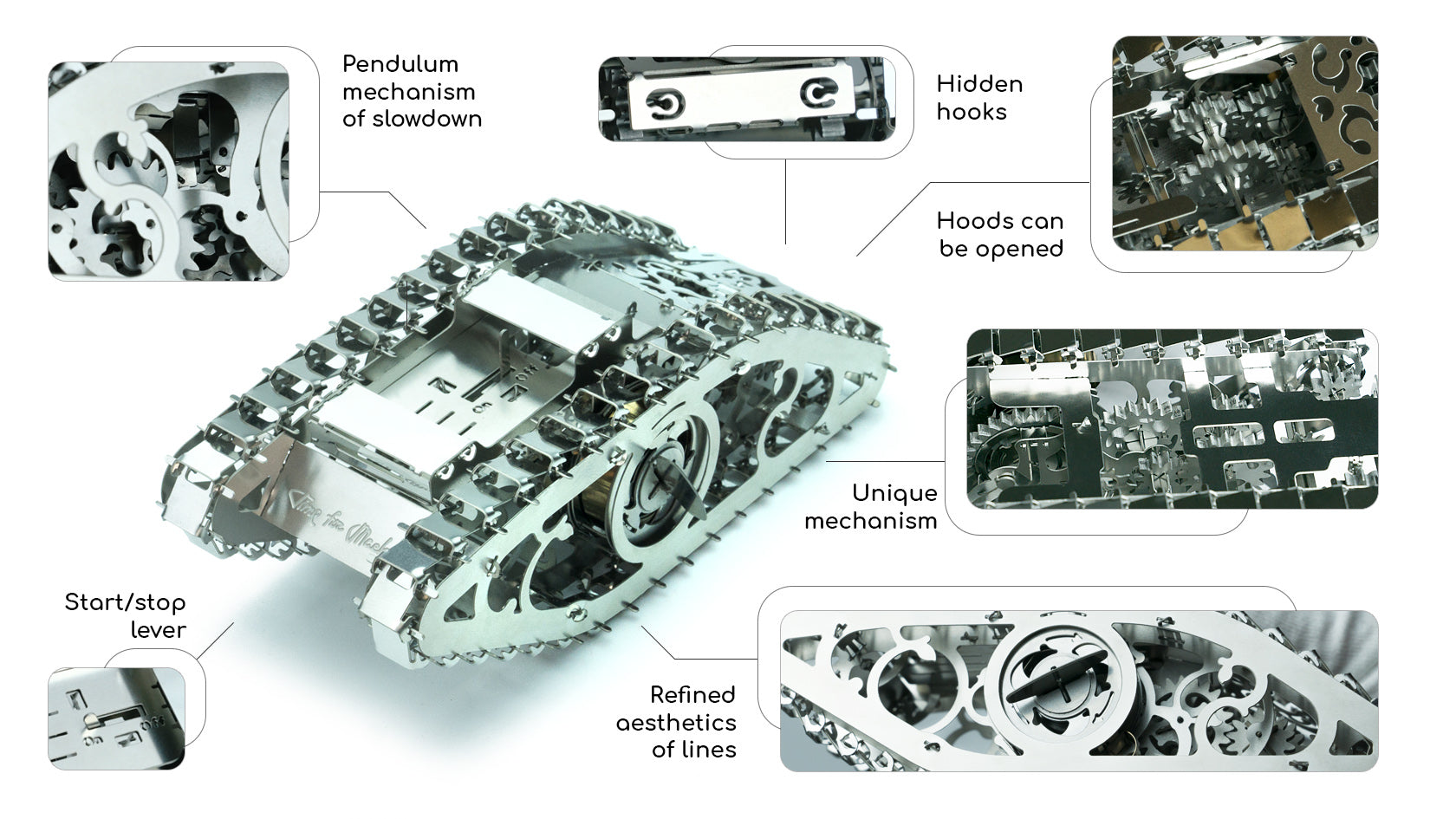Time for Machine Marvel Tank 2 kovová stavebnice
