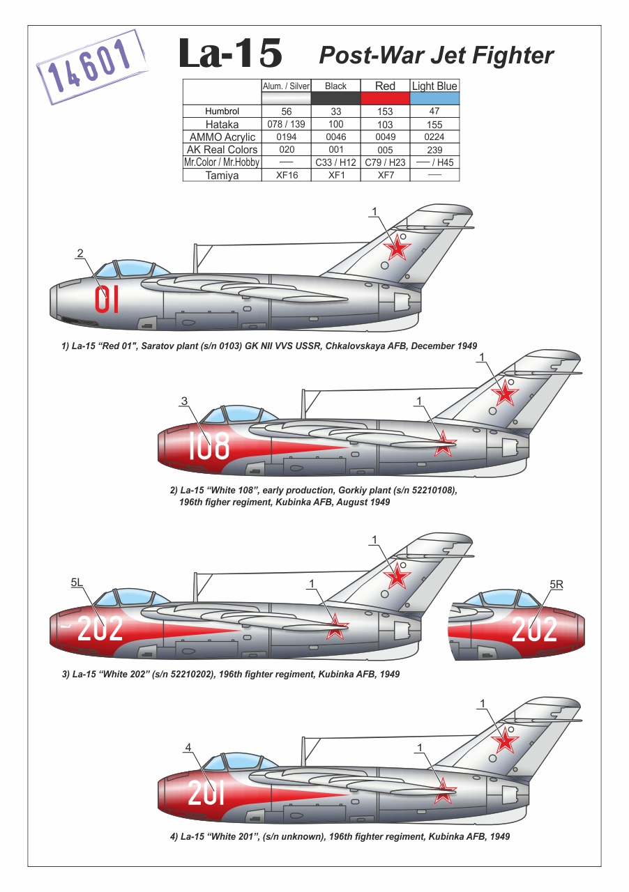Armory Models La-15 model letadla 1/144 Fantail